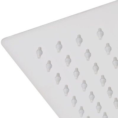 vidaXL Tête de douche plongeante carrée en acier inoxydable 25x25 cm - 142160 - 8718475977520