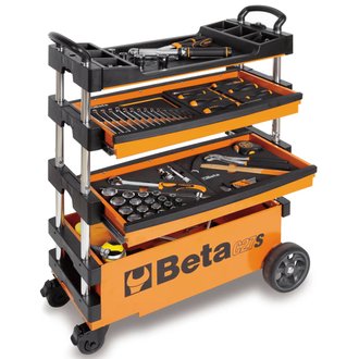 Beta Tools chariot à outil repliable C27S-O en acier orange
