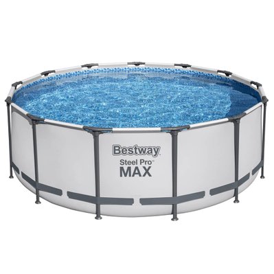 Bestway Ensemble de piscine ronde Steel Pro MAX 396x122 cm - 93345 - 6941607310311