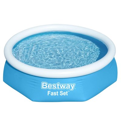 Bestway Piscine ronde Fast Set 244x61 cm Bleu - 441116 - 6941607310038