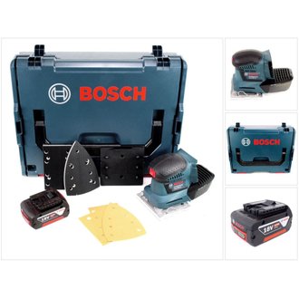 Bosch Professional GSS 18 V-10 Ponceuse vibrante sans fil + 1x Batterie 5,0 Ah + Coffret  L-Boxx