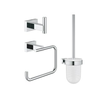 Set d'accessoires pour WC ESSENTIALS CUBE GROHE 40757001 - Chrome