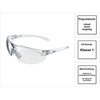 Dräger X-pect 8320 Paires de lunettes de protection transparentes, anti-buée et anti-rayures ( R58268 )