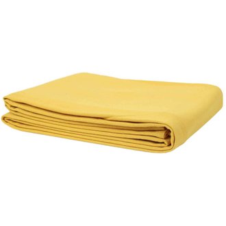 Nappe en coton uni 140 x 250 cm jaune moutarde