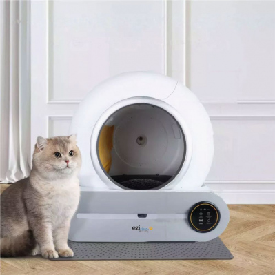 Litière connectée Eziclean - programmable - pour chats jusqu'à 8 kg - blanc - 3760190149794 - 3760190149794