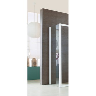 Paroi fixe pour portes JAZZ - 90 x 190 cm - verre transparent - blanc