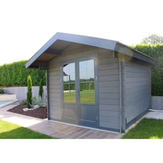 Pack abri de jardin Pool House GREEN OUTSIDE - 3 x 3 m - 13m² + option toiture bac acier 