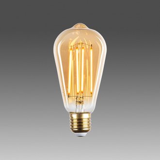Ampoule LED Edison - E27 - 6 W - blanc chaud - ambré