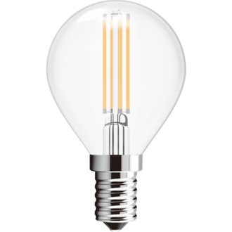 Pack de 2 ampoules LED - E14 - 4 W - verre - Ø 4.5 x 7.8 cm