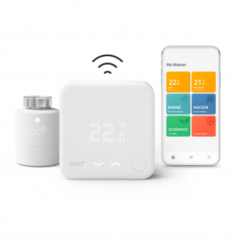 Thermostat Intelligent et connecté sans fil - Kit de démarrage V3+ et une tête thermostatique connectée