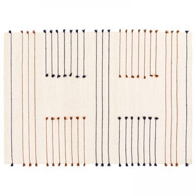Tapis en laine tissé à la main avec pompons 160 x 230 cm - Parvati - 108570 - 3663095118752