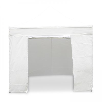 Mur porte zippable pour tente pliante Pro 40mm 3m blanc - 103013 - 3663095009081