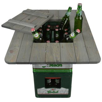 Dessus de table pour caisses de bière - 78 x 57.4 x 11 cm - gris