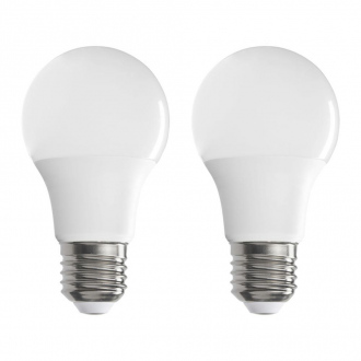 Lot de 2 ampoules LED - A60 - E27 - blanc chaud