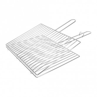 Grille double pour barbecue - 40 x 30 cm