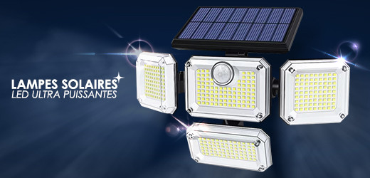 LAMPES SOLAIRES LED ULTRA PUISSANTES